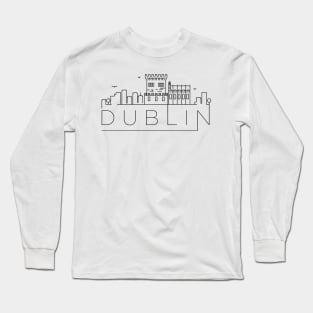 Dublin Minimal Skyline Long Sleeve T-Shirt